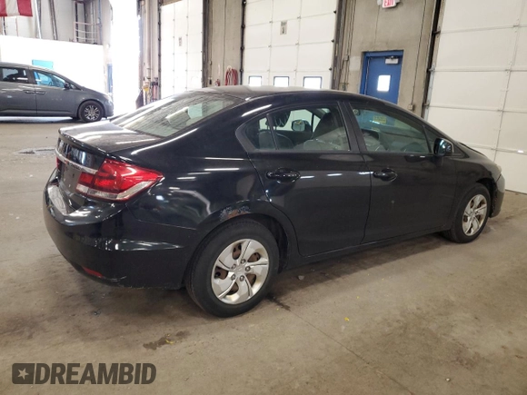2013 Honda Civic LX z VIN 2HGFB2F52DH301214, wystawiony jako Copart lot #59226855 z przebiegiem 182 989 mil mil oraz Czysty tytuł • Clean title. Historia ofert i sprzedaży dostępna na DreamBid. Obrazek 3.