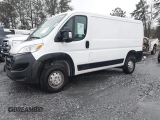 2023 Ram ProMaster Cargo with VIN 3C6LRVVG3PE603829, listed as a IAAI auction lot 41682802 with 8,408 mi miles and . Bid and sale history available at DreamBid. Image 16.