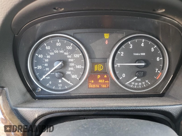 2008 BMW 3 Series 328i with VIN WBAVC53548FZ82073, listed as a Copart auction lot 46715705 with 92,516 mi miles and Salvage Title. Bid and sale history available at DreamBid. Image 9.