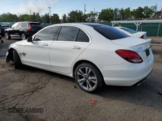 2018 Mercedes-Benz C 300 with VIN WDDWF4KB4JR393941, listed as a Copart auction lot 58537295 with 66,352 mi miles and Salvage title. Bid and sale history available at DreamBid. Image 2.