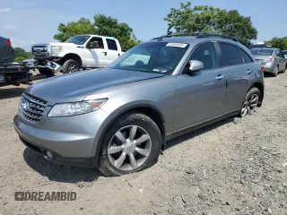 2005 Infiniti FX with VIN JNRAS08W45X217640, listed as a Copart auction lot 63560854 with 144,384 mi miles and Salvage title. Bid and sale history available at DreamBid. Image 1.