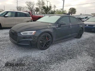 2018 Audi A5 Sportback Premium Plus with VIN WAUENCF55JA038649, listed as a Copart auction lot 87598235 with 98,526 mi miles and Non Repairable. Bid and sale history available at carsss.com. Image 1.