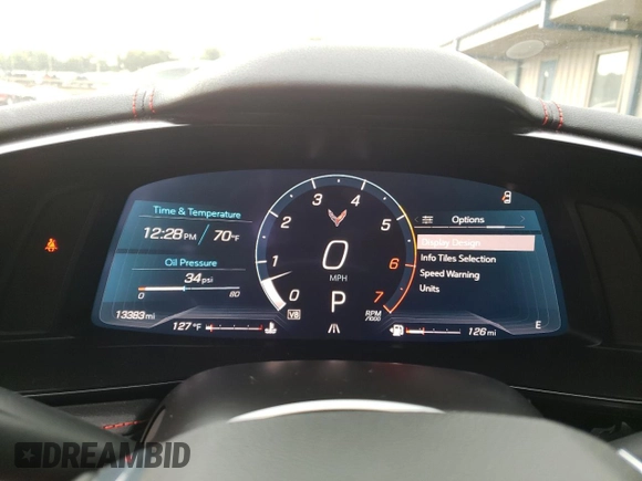 2022 Chevrolet Corvette 1LT with VIN 1G1YA2D47N5109812, listed as a Copart auction lot 51273223 with 12,321 mi miles. Bid and sale history available at carsss.com. Image 9.