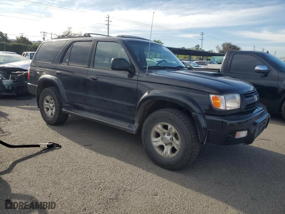 2001 Toyota 4Runner SR5 with VIN JT3HN86R010332387, listed as a Copart auction lot 50106915 with 216,856 mi miles and Clean Title. Bid and sale history available at carsss.com. Image 4.