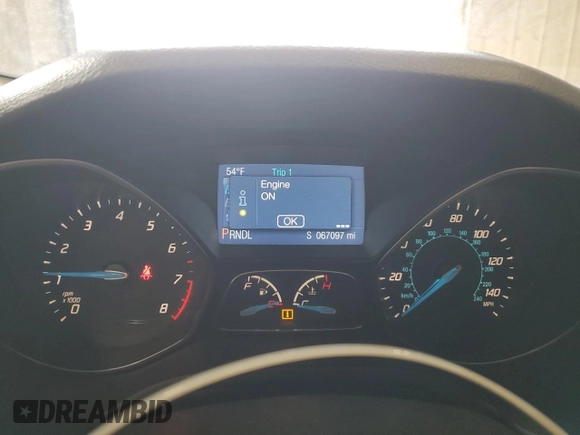 2014 Ford Focus SE with VIN 1FADP3F23EL357269, listed as a Copart auction lot 54081745 with 67,097 mi miles and Salvage Title. Bid and sale history available at carsss.com. Image 9.