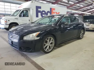 2009 Nissan Maxima SV with VIN 1N4AA51E29C819022, listed as a Copart auction lot 62068785 with 182,012 mi miles and Salvage title. Bid and sale history available at DreamBid. Image 1.