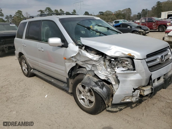 2006 Honda Pilot EX-L with RES with VIN 2HKYF18616H506464, listed as a Copart auction lot 48907775 with 175,221 mi miles and Salvage Title. Bid and sale history available at carsss.com. Image 4.