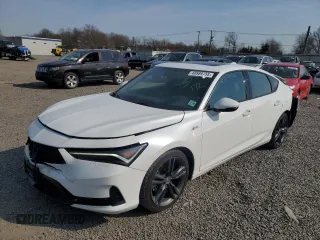 2024 Acura Integra Technology with VIN 19UDE4H64RA012647, listed as a Copart auction lot 48589755 with 10,299 mi miles and Salvage title. Bid and sale history available at DreamBid. Image 1.