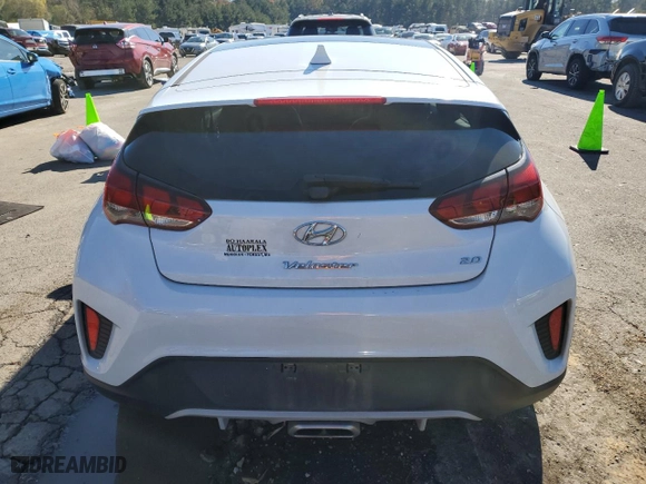 2019 Hyundai Veloster 2.0 Premium with VIN KMHTG6AF9KU008619, listed as a Copart auction lot 82795614 with 49,308 mi miles and Salvage Title. Bid and sale history available at carsss.com. Image 6.