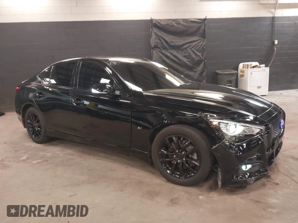 2014 Infiniti Q50 Sport with VIN JN1BV7AR0EM704993, listed as a IAAI auction lot 42492764 with 64,811 mi miles and . Bid and sale history available at DreamBid. Image 1.