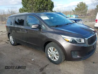 2016 Kia Sedona LX with VIN KNDMB5C13G6178666, listed as a IAAI auction lot 41988481 with 96,626 mi miles. Bid and sale history available at carsss.com. Image 1.