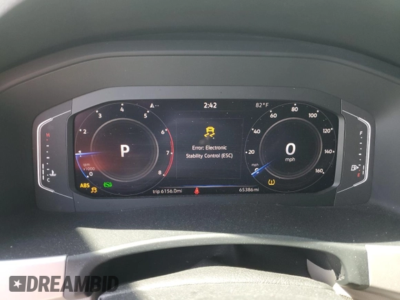 2022 Volkswagen Atlas SE z VIN 1V2WR2CAXNC541044, wystawiony jako Copart lot #54201345 z przebiegiem 65 386 mil mil oraz Szkoda całkowita • Salvage title. Historia ofert i sprzedaży dostępna na DreamBid. Obrazek 9.