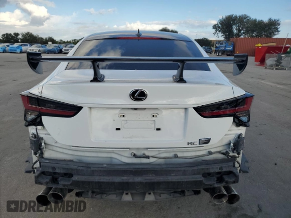 2020 Lexus RC with VIN JTHYP5BC8L5007450, listed as a Copart auction lot 78236904 with 14,578 mi miles and Salvage title. Bid and sale history available at DreamBid. Image 6.