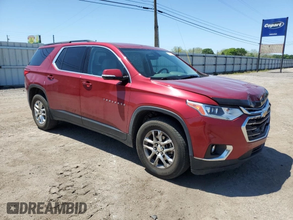 2019 Chevrolet Traverse LT Cloth with VIN 1GNERGKW8KJ299683, listed as a Copart auction lot 53115735 with 148,871 mi miles and Non repairable. Bid and sale history available at DreamBid. Image 4.