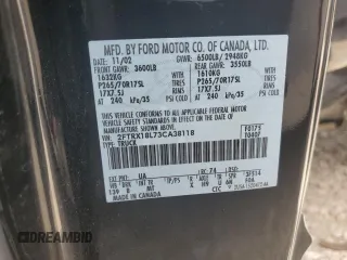 2003 Ford F-150 XL with VIN 2FTRX18L73CA38118, listed as a Copart auction lot 61259755 with 201,344 mi miles and Clean title. Bid and sale history available at DreamBid. Image 13.
