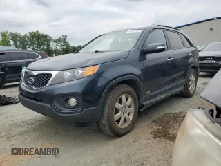 2013 Kia Sorento LX with VIN 5XYKTCA62DG344000, listed as a Copart auction lot 59814105 with 192,178 mi miles and Salvage title. Bid and sale history available at DreamBid. Image 1.