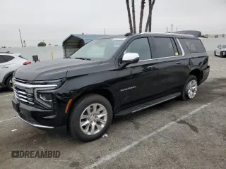 2025 Chevrolet Suburban Premier с VIN 1GNS5FRD1SR119149, выставлен на аукционе Copart как лот 57301835 с пробегом 13 520 миль миль и Списание • Salvage title. История ставок и продаж доступна на DreamBid. Изображение 1.