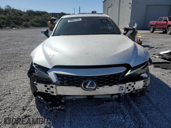 2021 Lexus IS 300 with VIN JTHC81F25M5047486, listed as a Copart auction lot 58201405 with 19,477 mi miles and Salvage title. Bid and sale history available at DreamBid. Image 5.