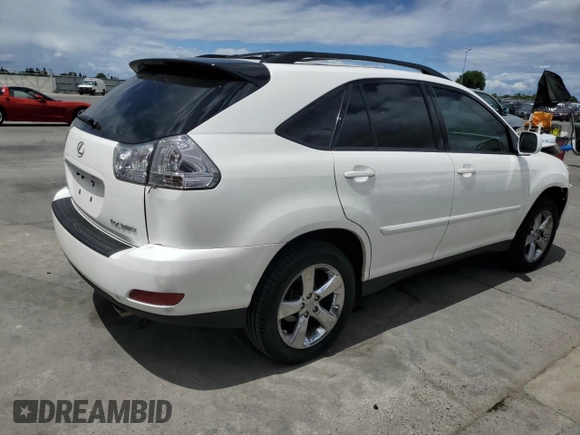 2007 Lexus RX 350 with VIN 2T2HK31U27C035599, listed as a Copart auction lot 56703095 with 58,859 mi miles and Salvage Title. Bid and sale history available at DreamBid. Image 3.