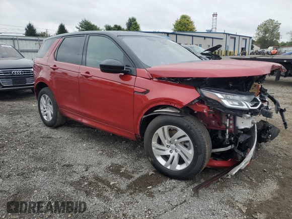 2020 Land Rover Discovery Sport S R-Dynamic with VIN SALCT2FX3LH865953, listed as a Copart auction lot 72906964 with 0 mi miles and Salvage Title. Bid and sale history available at carsss.com. Image 4.