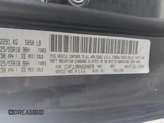 2017 Jeep Cherokee Sport with VIN 1C4PJLAB4HD240878, listed as a IAAI auction lot 41879830 with 162,627 mi miles. Bid and sale history available at carsss.com. Image 9.