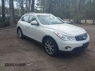 2010 Infiniti EX Journey with VIN JN1AJ0HR4AM753712, listed as a IAAI auction lot 41928334 with 168,773 mi miles. Bid and sale history available at carsss.com. Image 1.