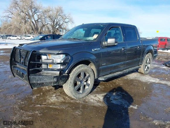 2015 Ford F-150 XLT with VIN 1FTEW1EG8FFB27309, listed as a IAAI auction lot 41308244 with 187,786 mi miles. Bid and sale history available at carsss.com. Image 2.