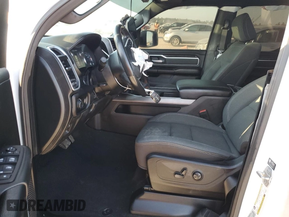 2023 Ram 1500 Big Horn with VIN 1C6SRFBTXPN554661, listed as a Copart auction lot 75250964 with 19,560 mi miles and Salvage Title. Bid and sale history available at carsss.com. Image 7.