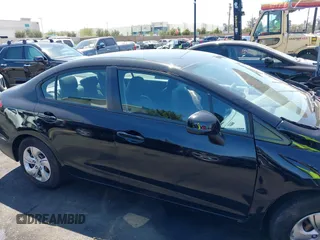 2013 Honda Civic LX with VIN 19XFB2F59DE277780, listed as a IAAI auction lot 42014724 with Not Provided miles and . Bid and sale history available at DreamBid. Image 13.