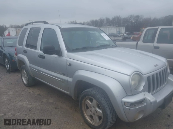 2003 Jeep Liberty Limited with VIN 1J4GL58K73W592677, listed as a IAAI auction lot 41394407 with 1 mi miles. Bid and sale history available at carsss.com. Image 1.