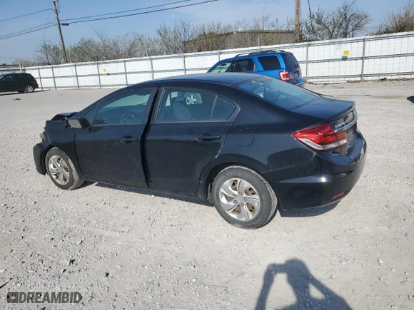 2015 Honda Civic Sedan LX with VIN 19XFB2F58FE103928, listed as a Copart auction lot 49826405 with 91,661 mi miles and Salvage Title. Bid and sale history available at carsss.com. Image 2.