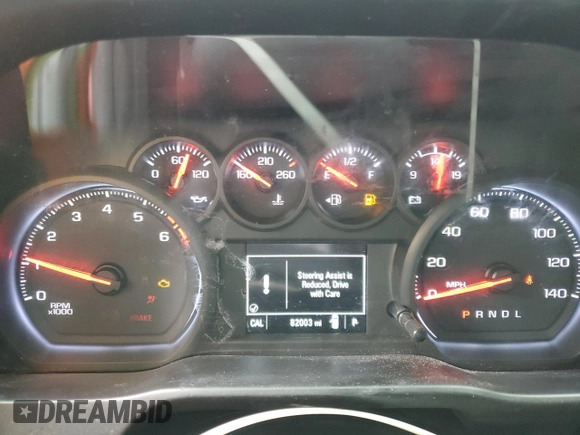 2020 Chevrolet Silverado 1500 Custom with VIN 3GCPWBEH5LG184312, listed as a Copart auction lot 47533745 with 82,003 mi miles and Salvage Title. Bid and sale history available at carsss.com. Image 9.