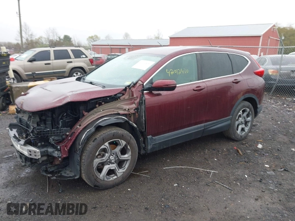 2017 Honda CR-V EX with VIN 2HKRW2H52HH628285, listed as a IAAI auction lot 42012430 with 115,822 mi miles. Bid and sale history available at carsss.com. Image 2.
