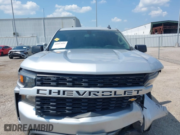 2020 Chevrolet Silverado 1500 Custom with VIN 3GCPWBEH6LG340504, listed as a IAAI auction lot 40007894 with 49,725 mi miles. Bid and sale history available at carsss.com. Image 12.
