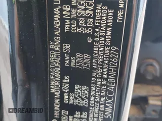 2022 Hyundai Tucson SEL with VIN 5NMJCCAE8NH126279, listed as a Copart auction lot 53174965 with 29,573 mi miles and Salvage Title. Bid and sale history available at carsss.com. Image 15.