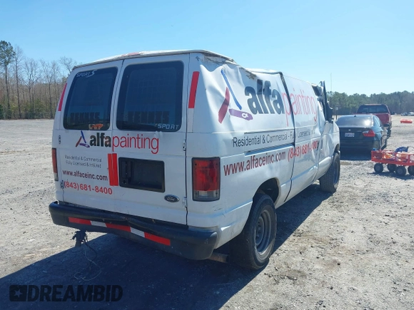 2008 Ford Econoline Cargo Commercial with VIN 1FTNE24W98DA84194, listed as a IAAI auction lot 41768181 with 321,483 mi miles. Bid and sale history available at carsss.com. Image 4.