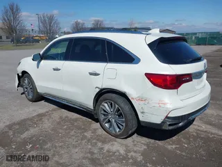2017 Acura MDX w/Technology Pkg with VIN 5FRYD4H5XHB002025, listed as a IAAI auction lot 41835718 with 121,066 mi miles. Bid and sale history available at carsss.com. Image 3.