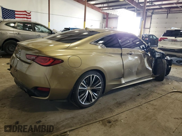 2019 Infiniti Q60 Luxe with VIN JN1EV7EL7KM290898, listed as a Copart auction lot 67174033 with 34,901 mi miles and Salvage Title. Bid and sale history available at DreamBid. Image 3.