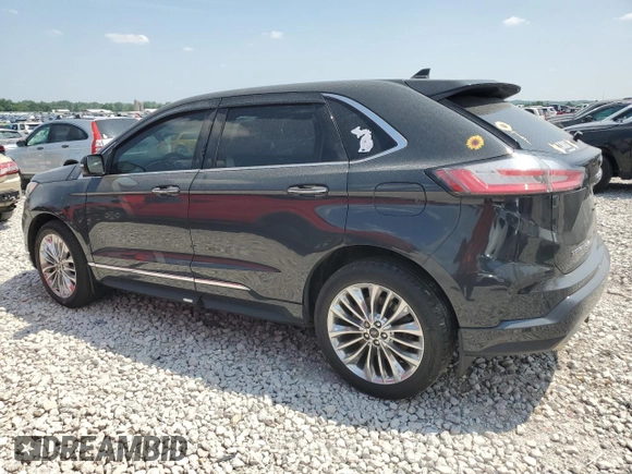 2021 Ford Edge Titanium with VIN 2FMPK4K96MBA55094, listed as a Copart auction lot 60990145 with 30,400 mi miles and Clean title. Bid and sale history available at DreamBid. Image 2.