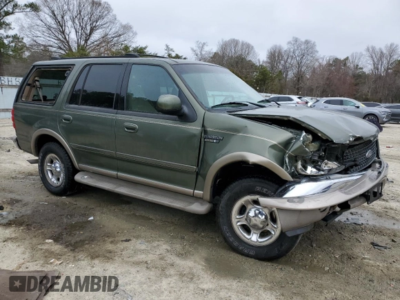 2001 Ford Expedition Eddie Bauer with VIN 1FMPU18L31LB82957, listed as a Copart auction lot 48500495 with 102,746 mi miles and Salvage title. Bid and sale history available at DreamBid. Image 4.
