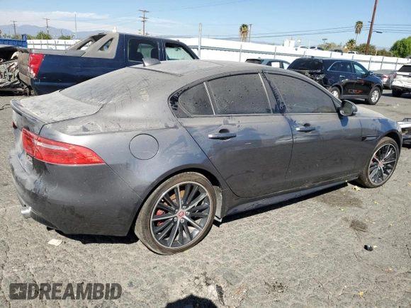 2018 Jaguar XE with VIN SAJAM4FV0JCP19219, listed as a Copart auction lot 77487624 with 44,200 mi miles and Salvage Title. Bid and sale history available at DreamBid. Image 3.