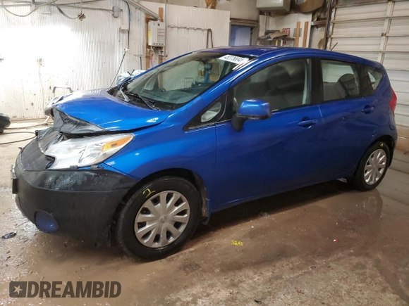 2014 Nissan Note S Plus with VIN 3N1CE2CP5EL433961, listed as a Copart auction lot 48376894 with 95,143 mi miles and Salvage Title. Bid and sale history available at DreamBid. Image 1.