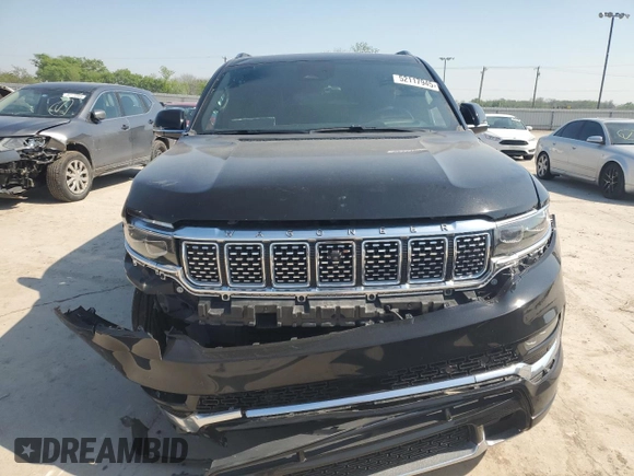 2022 Jeep Grand Wagoneer Series III с VIN 1C4SJVGJ6NS196992, выставлен на аукционе Copart как лот 52117945 с пробегом 30 898 миль миль и Списание • Salvage title. История ставок и продаж доступна на DreamBid. Изображение 5.