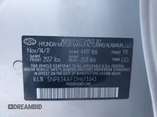 2018 Hyundai Sonata SEL with VIN 5NPE34AF1JH673343, listed as a IAAI auction lot 41827225 with 29,732 mi miles and . Bid and sale history available at carsss.com. Image 9.