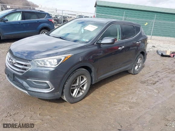 2018 Hyundai Santa Fe Sport 2.4L with VIN 5XYZTDLB6JG513204, listed as a IAAI auction lot 41705240 with 110,646 mi miles. Bid and sale history available at carsss.com. Image 2.