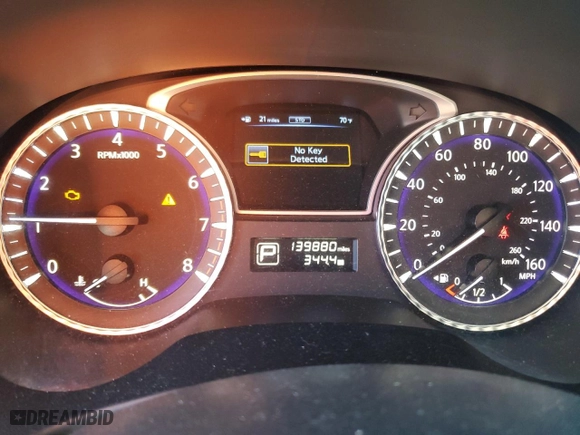 2013 Infiniti JX35 with VIN 5N1AL0MM3DC324326, listed as a Copart auction lot 52241375 with 139,880 mi miles and Salvage Title. Bid and sale history available at carsss.com. Image 9.