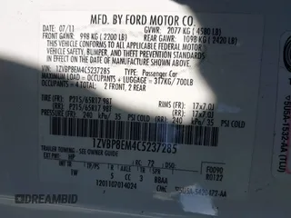 2012 Ford Mustang V6 with VIN 1ZVBP8EM4C5237285, listed as a IAAI auction lot 42601890 with 161,176 mi miles and . Bid and sale history available at DreamBid. Image 9.