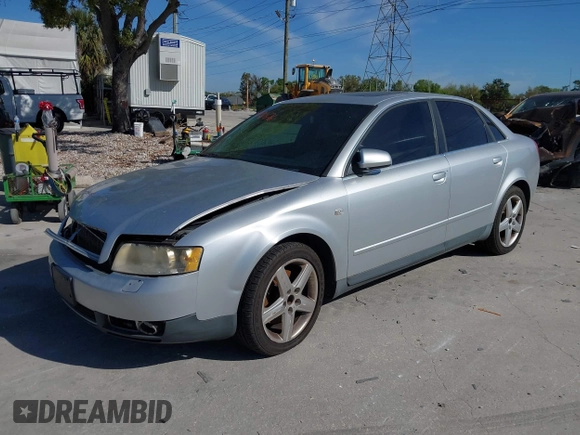 2003 Audi A4 3.0L with VIN WAULT68E13A355746, listed as a IAAI auction lot 41801676 with 189,947 mi miles. Bid and sale history available at carsss.com. Image 2.