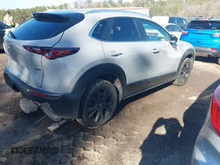 2025 Mazda CX-30 2.5 S Select Sport with VIN 3MVDMBBM7SM757977, listed as a IAAI auction lot 41483138 with 6,435 mi miles. Bid and sale history available at carsss.com. Image 4.