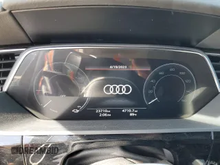 2021 Audi e-tron Premium Plus with VIN WA1LAAGE3MB012259, listed as a Copart auction lot 48824963 with 23,710 mi miles. Bid and sale history available at carsss.com. Image 9.